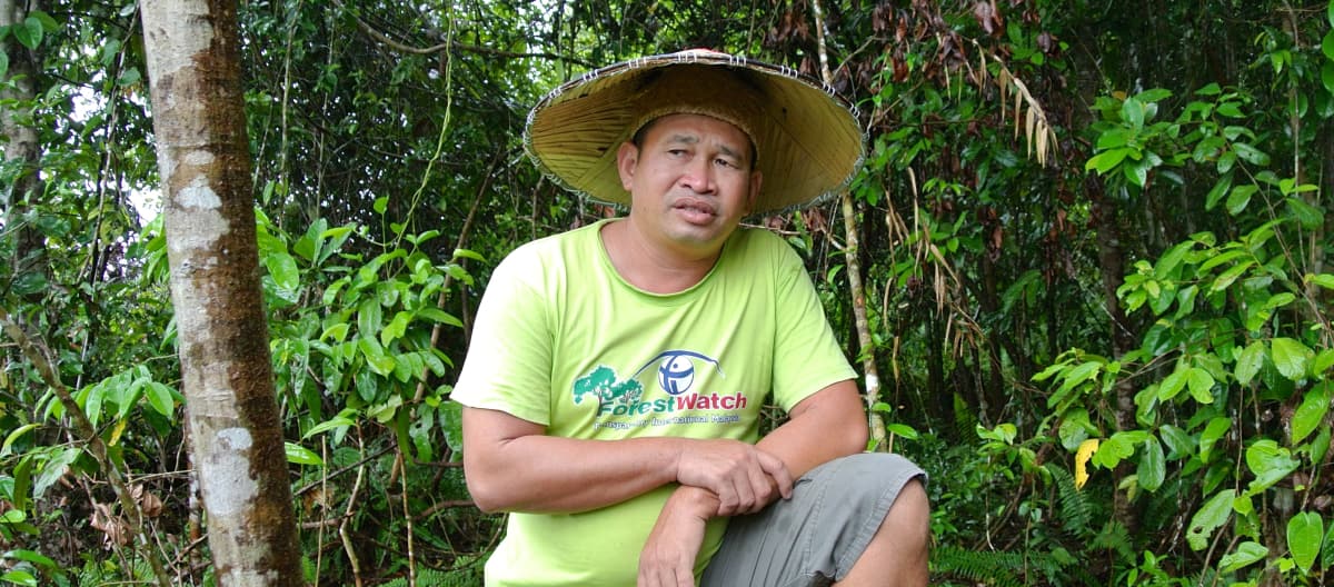 O ambientalista Matek Geram em Sarawak, Malásia
