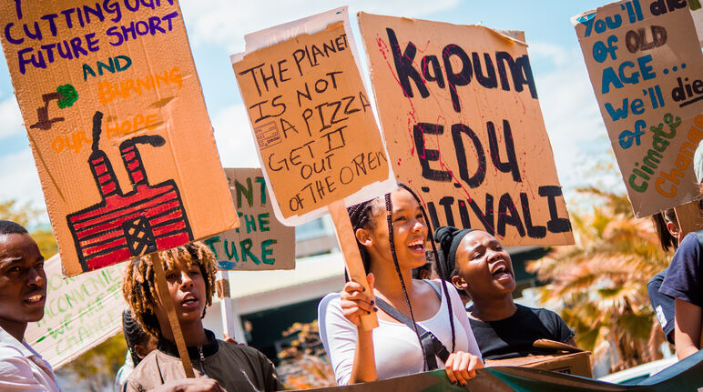 Manifestações do Fridays for Future contra "Fracking" e Exploração de Petróleo na Namíbia